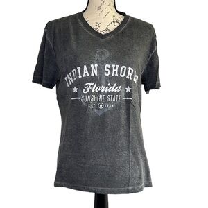 Miami Style | Indian Shores Florida Sunshine State Gray T-Shirt | Size S